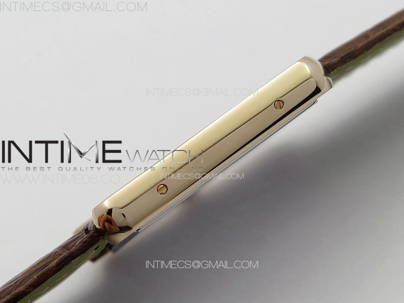 Tank Solo Ladies 28mm RG K11F 1:1 Best Edition White Dial on Brown Croco Leather Strap Ronda Quartz