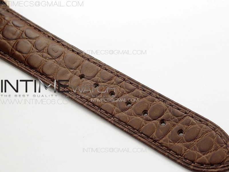 Tank Solo Ladies 28mm RG K11F 1:1 Best Edition White Dial on Brown Croco Leather Strap Ronda Quartz