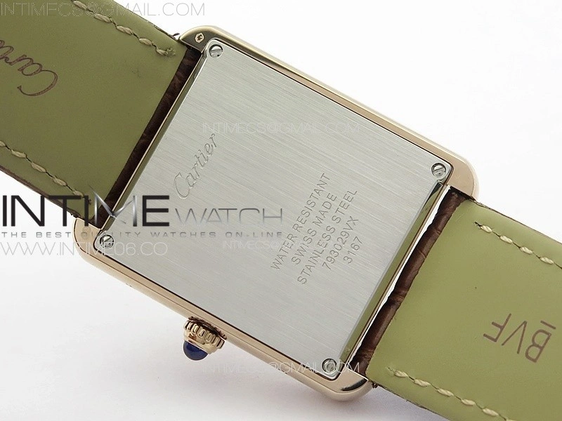 Tank Solo Ladies 28mm RG K11F 1:1 Best Edition White Dial on Brown Croco Leather Strap Ronda Quartz