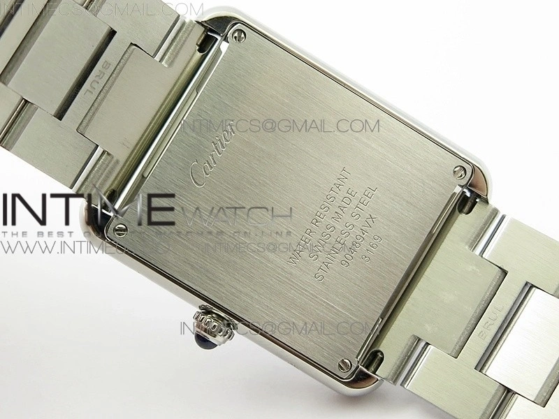 Tank Solo Ladies 28mm SS Diamond Bezel K11F 1:1 Best Edition White Dial on SS Bracelet Ronda Quartz