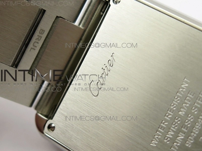 Tank Solo Ladies 28mm SS Diamond Bezel K11F 1:1 Best Edition White Dial on SS Bracelet Ronda Quartz