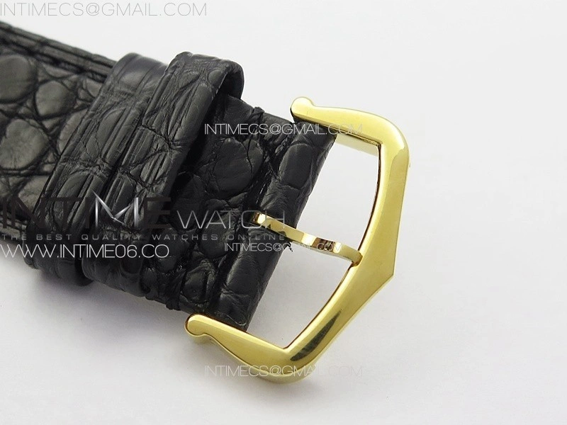 Tank Solo Ladies 28mm YG K11F 1:1 Best Edition White Dial on Black Coroc Leather Strap Ronda Quartz