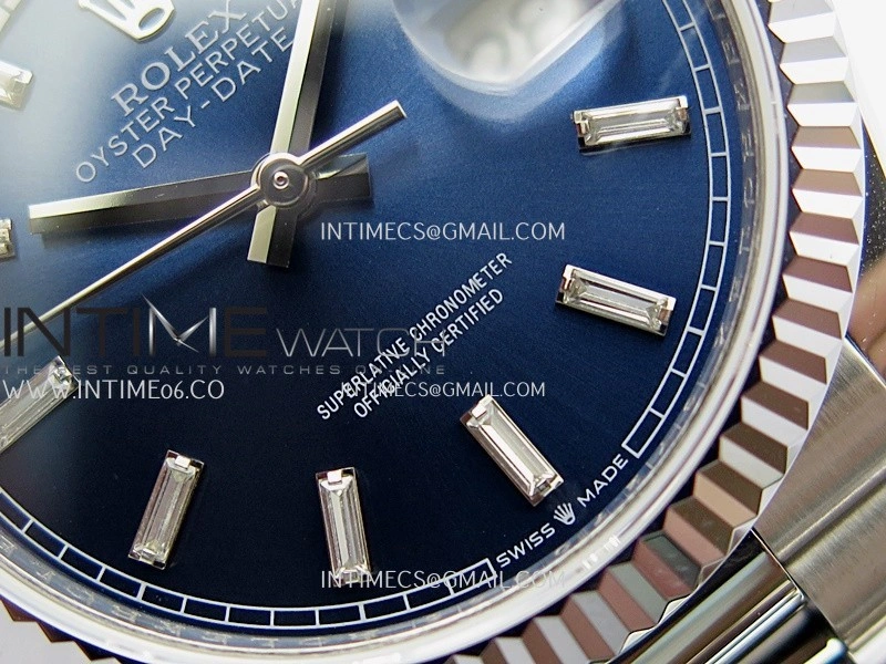 Day Date 128239 36mm KF 1:1 Best Edition Blue Dial T Diamond Marker On President Bracelet A2836