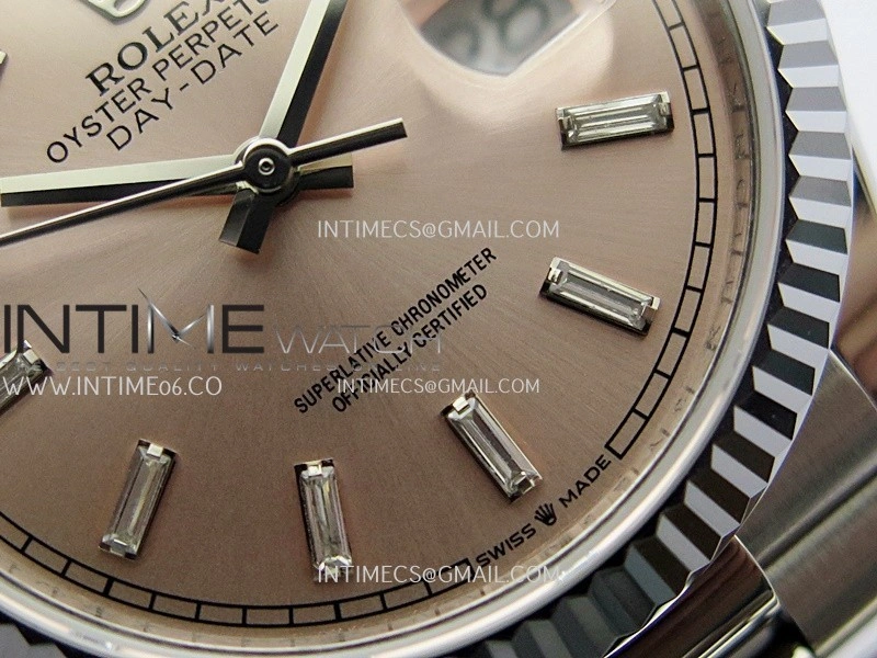 Day Date 128239 36mm KF 1:1 Best Edition Pink Dial T Diamond Marker On President Bracelet A2836