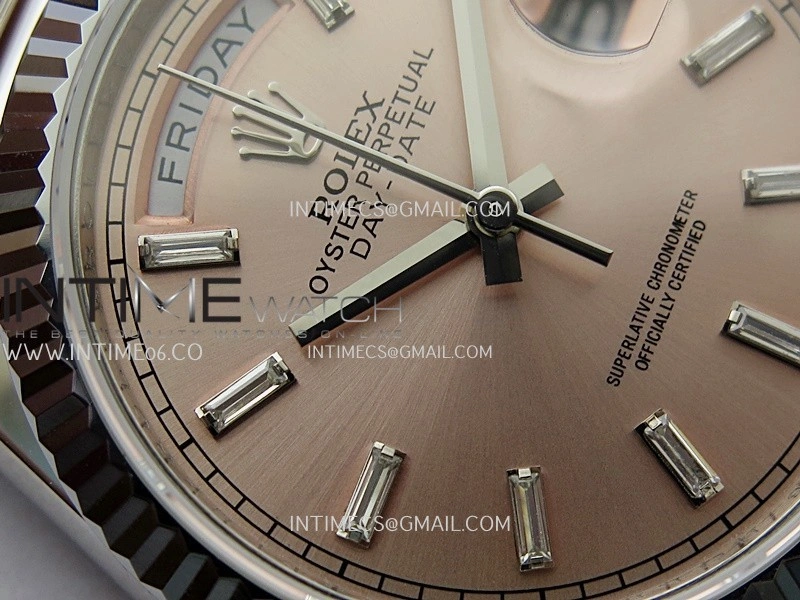 Day Date 128239 36mm KF 1:1 Best Edition Pink Dial T Diamond Marker On President Bracelet A2836