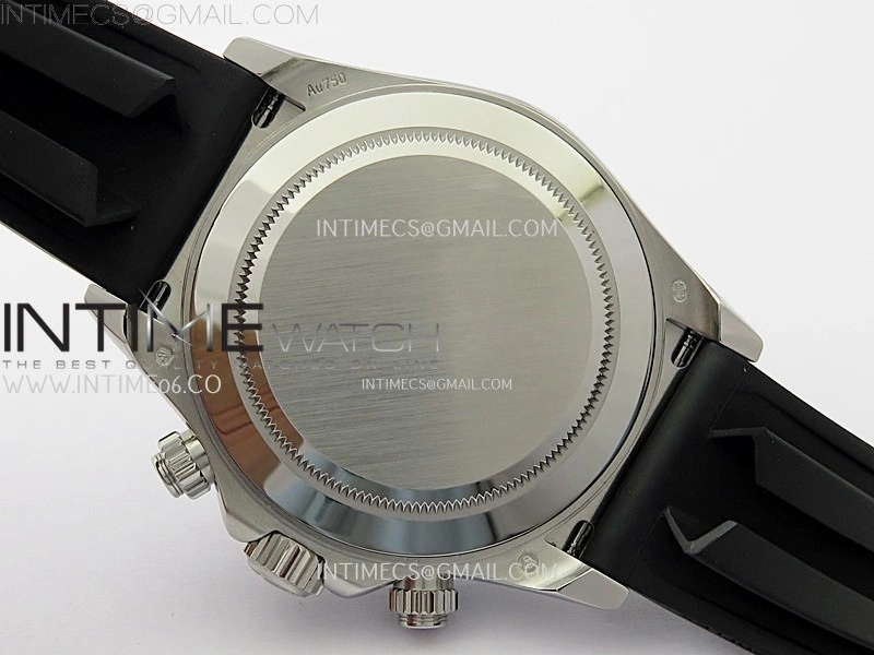 Daytona 126519 904L SS ESF 1:1 Best Edition Black Dial Stick Markers on Rubber Strap A4131 Mod