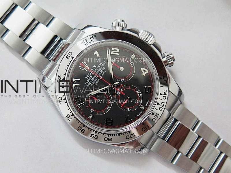 Daytona 116509 Gain Weight QF 1:1 Best Edition Black Dial Numeral Marker On SS Bracelet SH4130