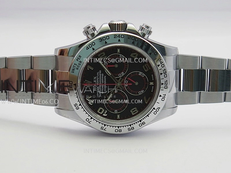 Daytona 116509 Gain Weight QF 1:1 Best Edition Black Dial Numeral Marker On SS Bracelet SH4130