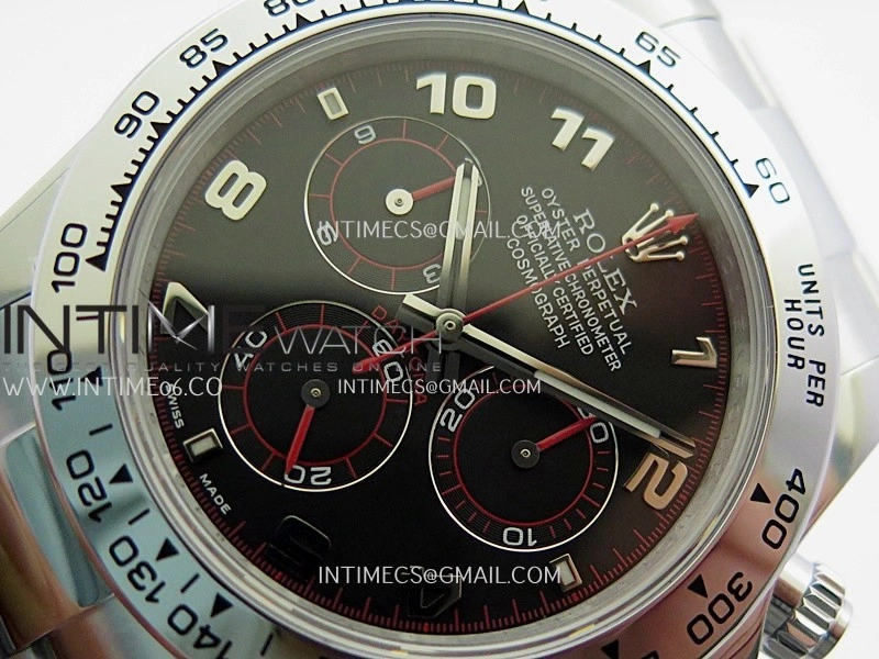 Daytona 116509 Gain Weight QF 1:1 Best Edition Black Dial Numeral Marker On SS Bracelet SH4130