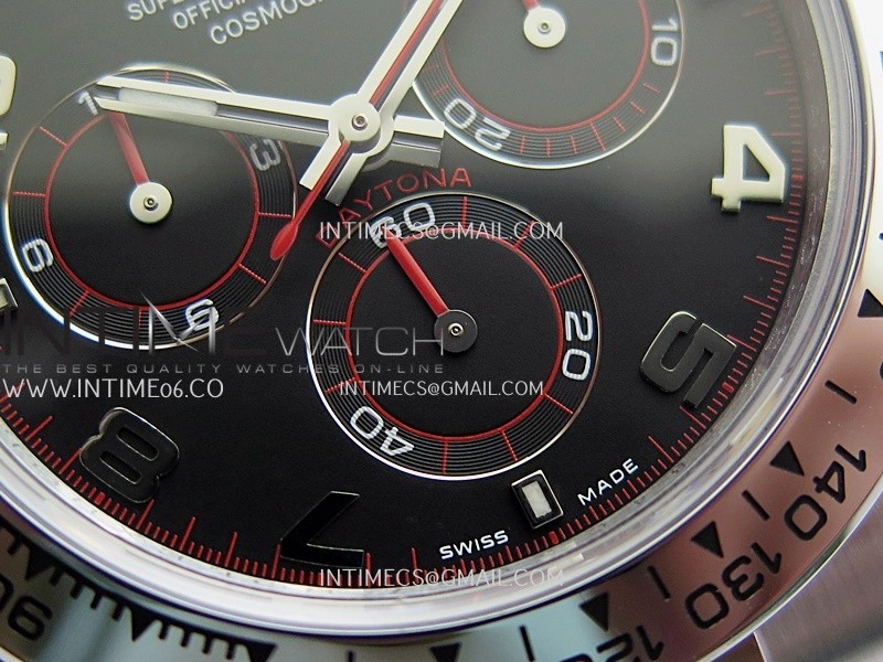 Daytona 116509 Gain Weight QF 1:1 Best Edition Black Dial Numeral Marker On SS Bracelet SH4130