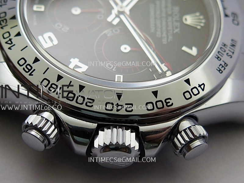 Daytona 116509 Gain Weight QF 1:1 Best Edition Black Dial Numeral Marker On SS Bracelet SH4130
