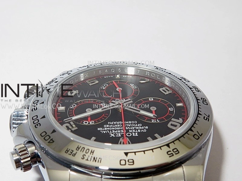 Daytona 116509 Gain Weight QF 1:1 Best Edition Black Dial Numeral Marker On SS Bracelet SH4130