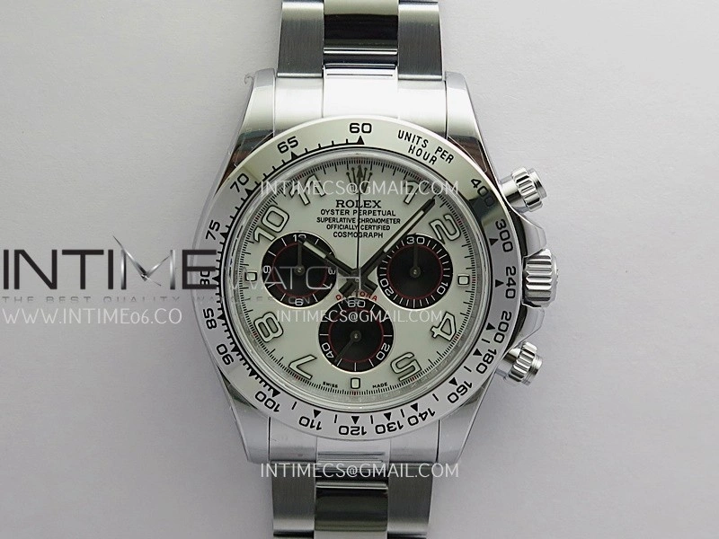 Daytona 116509 Gain Weight QF 1:1 Best Edition White Dial Numeral Marker On SS Bracelet SH4130