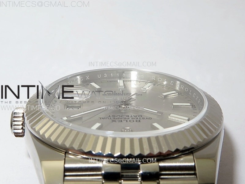 DateJust 41mm 126334 904 SS ARF 1:1 Best Edition Silver Dial Sticks Markers on Jubilee Bracelet SH3235