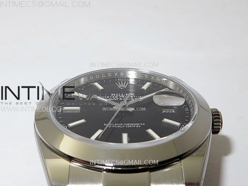 DateJust 41mm 126300 904 SS AR+F V2 1:1 Best Edition Black Dial Stick Markers on Oyster Bracelet DD3235