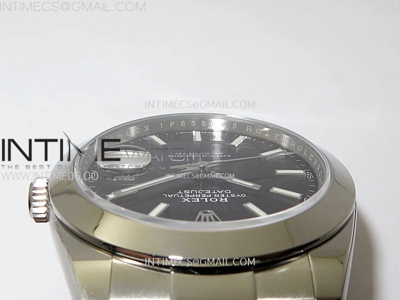 DateJust 41mm 126300 904 SS AR+F V2 1:1 Best Edition Black Dial Stick Markers on Oyster Bracelet DD3235