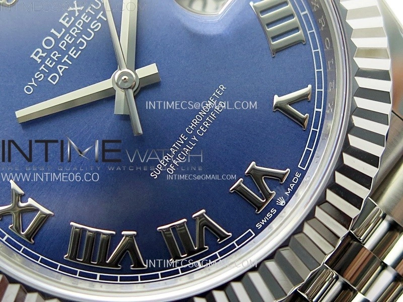 DateJust 41mm 126334 904 SS AR+F V2 1:1 Best Edition Blue Dial Roman Markers on Jubilee Bracelet DD3235