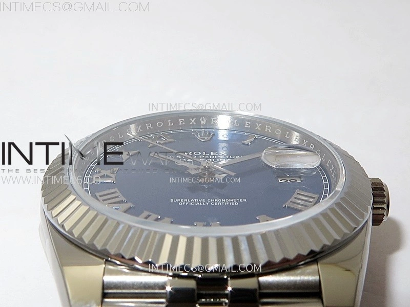 DateJust 41mm 126334 904 SS AR+F V2 1:1 Best Edition Blue Dial Roman Markers on Jubilee Bracelet DD3235