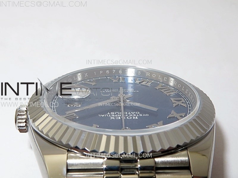 DateJust 41mm 126334 904 SS AR+F V2 1:1 Best Edition Blue Dial Roman Markers on Jubilee Bracelet DD3235