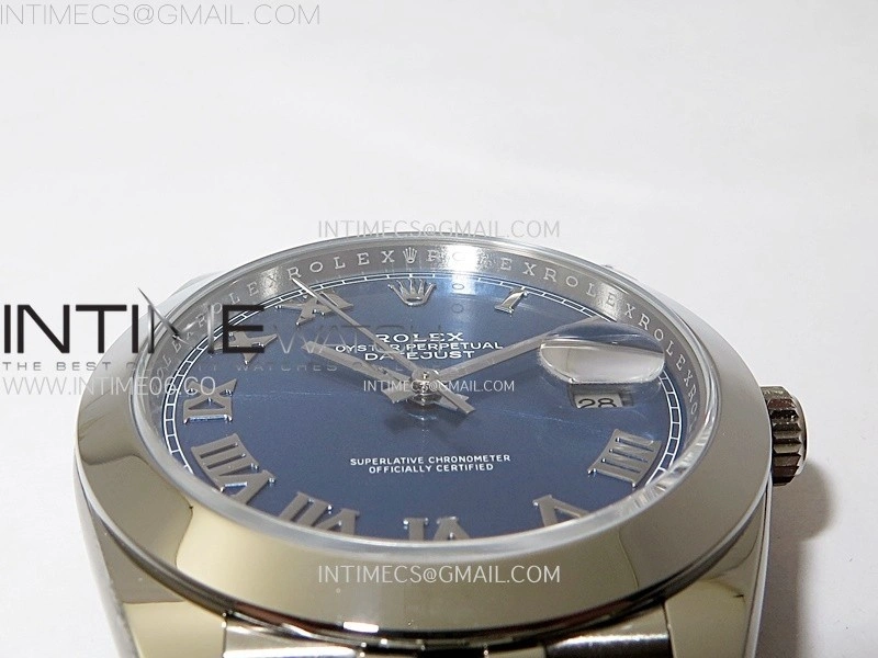 DateJust 41mm 126300 904 SS AR+F V2 1:1 Best Edition Blue Dial Roman Markers on Jubilee Bracelet DD3235