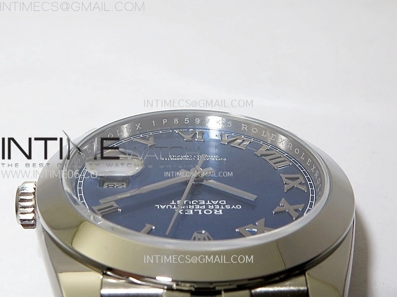 DateJust 41mm 126300 904 SS AR+F V2 1:1 Best Edition Blue Dial Roman Markers on Jubilee Bracelet DD3235