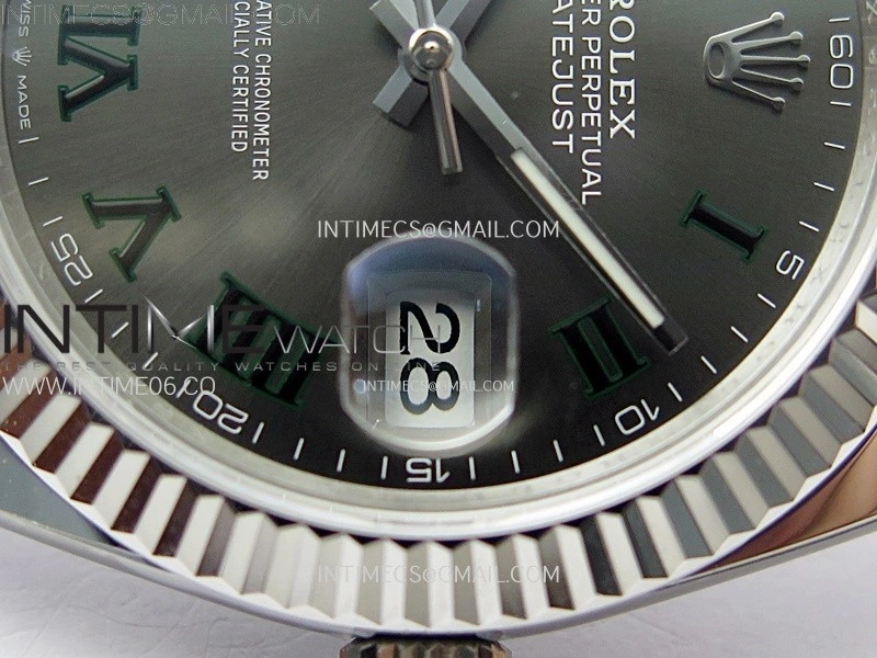 DateJust 41mm 126334 904 SS AR+F V2 1:1 Best Edition Gray Dial Roman Markers on Jubilee Bracelet DD3235