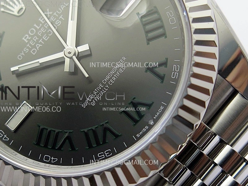 DateJust 41mm 126334 904 SS AR+F V2 1:1 Best Edition Gray Dial Roman Markers on Jubilee Bracelet DD3235