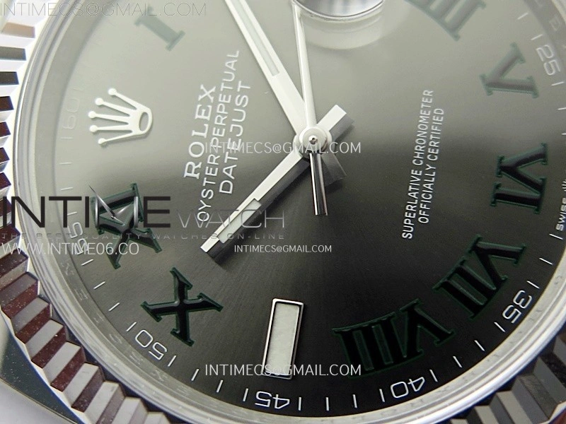 DateJust 41mm 126334 904 SS AR+F V2 1:1 Best Edition Gray Dial Roman Markers on Jubilee Bracelet DD3235