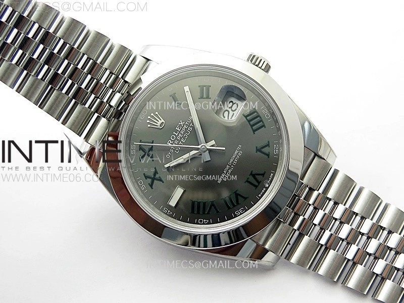 DateJust 41mm 126300 904 SS AR+F V2 1:1 Best Edition Gray Dial Roman Markers on Jubilee Bracelet DD3235