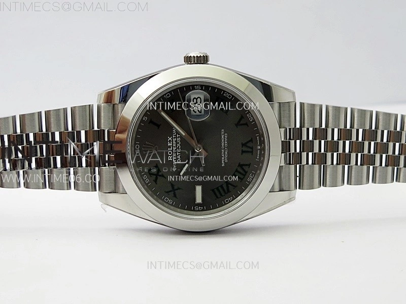 DateJust 41mm 126300 904 SS AR+F V2 1:1 Best Edition Gray Dial Roman Markers on Jubilee Bracelet DD3235