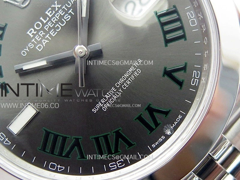 DateJust 41mm 126300 904 SS AR+F V2 1:1 Best Edition Gray Dial Roman Markers on Jubilee Bracelet DD3235
