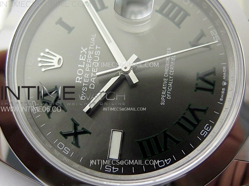 DateJust 41mm 126300 904 SS AR+F V2 1:1 Best Edition Gray Dial Roman Markers on Jubilee Bracelet DD3235