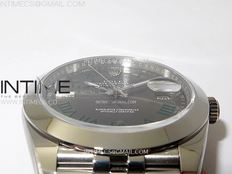 DateJust 41mm 126300 904 SS AR+F V2 1:1 Best Edition Gray Dial Roman Markers on Jubilee Bracelet DD3235