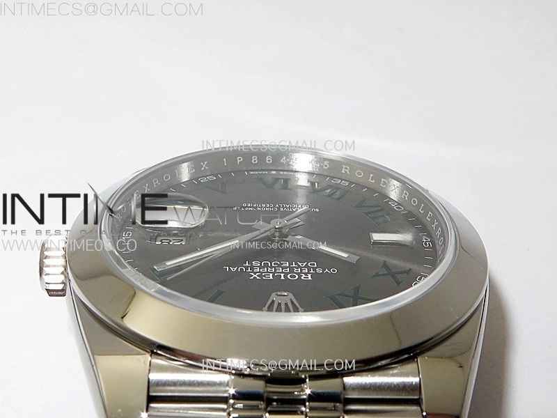 DateJust 41mm 126300 904 SS AR+F V2 1:1 Best Edition Gray Dial Roman Markers on Jubilee Bracelet DD3235