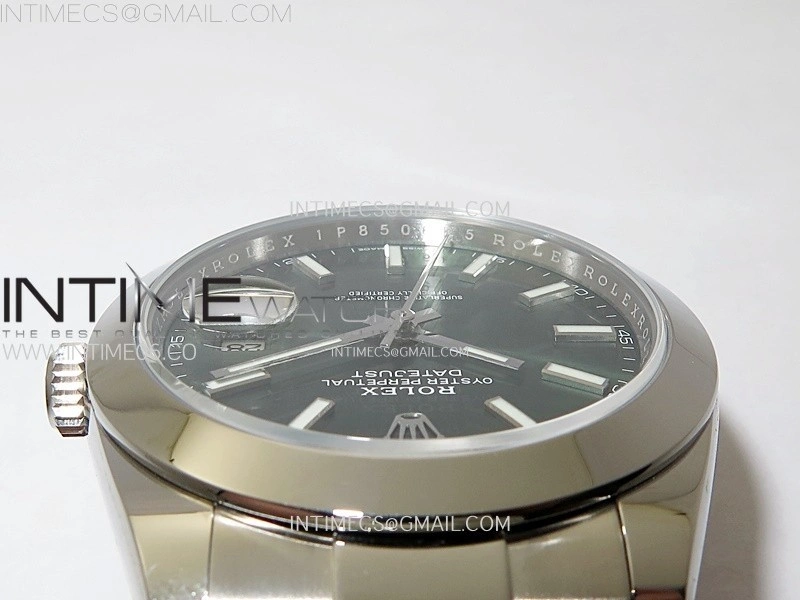 DateJust 41mm 126300 904 SS AR+F V2 1:1 Best Edition Green Dial Stick Markers on Oyster Bracelet DD3235