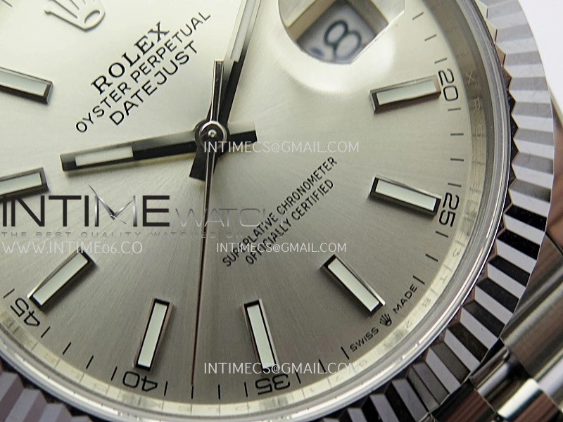 DateJust 41mm 126334 904 SS QF V2 1:1 Best Edition Silver Dial Stick Marker On Jubilee Bracelet SH3235