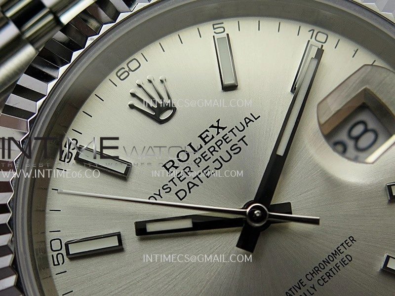 DateJust 41mm 126334 904 SS QF V2 1:1 Best Edition Silver Dial Stick Marker On Jubilee Bracelet SH3235