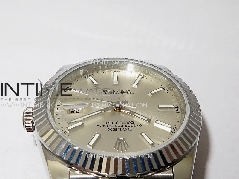 DateJust 41mm 126334 904 SS QF V2 1:1 Best Edition Silver Dial Stick Marker On Jubilee Bracelet SH3235