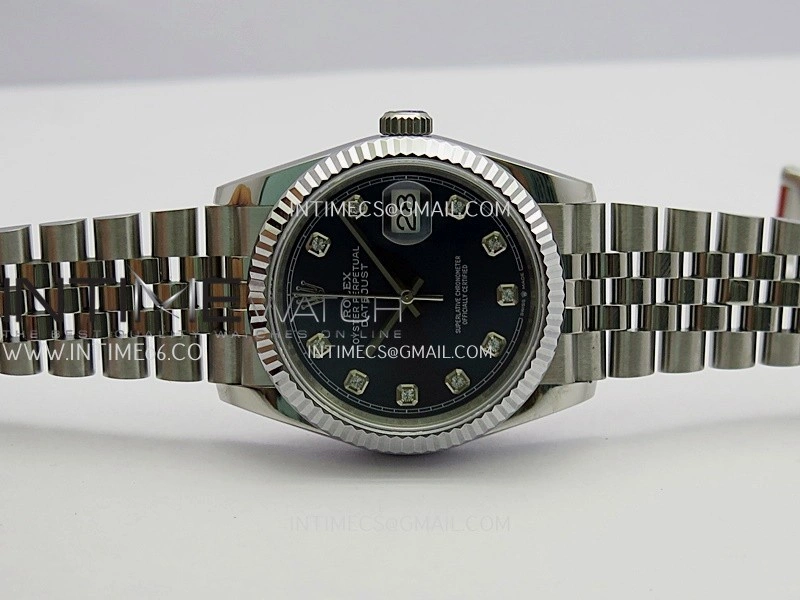 DateJust 36mm 126234 904 SS V2 QF 1:1 Best Edition Blue Dial Diamond Marker On Jubilee Bracelet SH3235