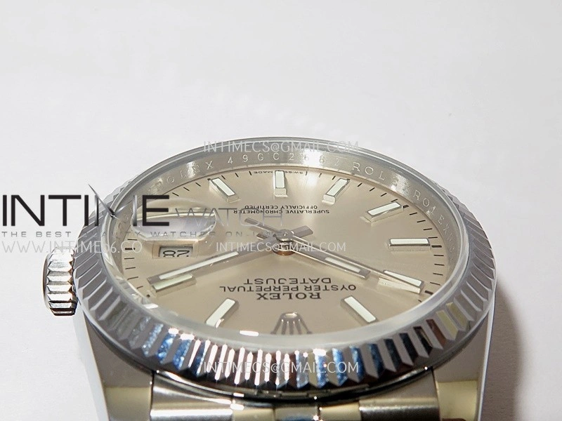 DateJust 36mm 126234 904 SS V2 QF 1:1 Best Edition Silver Dial Stick Marker On Jubilee Bracelet SH3235