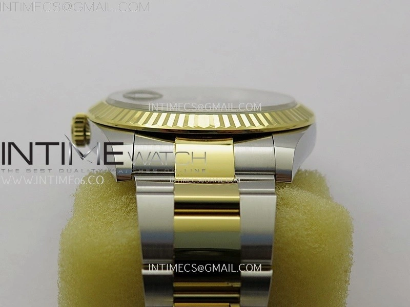 DateJust 41mm 126333 904 SS YG AR+F 1:1 Fluted Gold Dial Stick Markers On SS YG Oyster Bracelet DD3235 V2