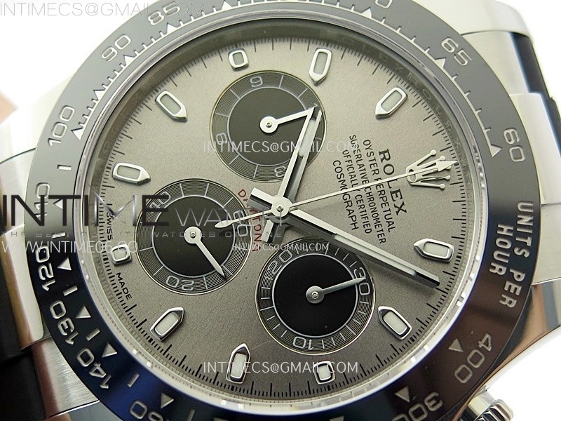 Daytona 116519 904L SS APSF 1:1 Best Edition Gray Dial Sticks Markers on Oysterflex Strap SH4130