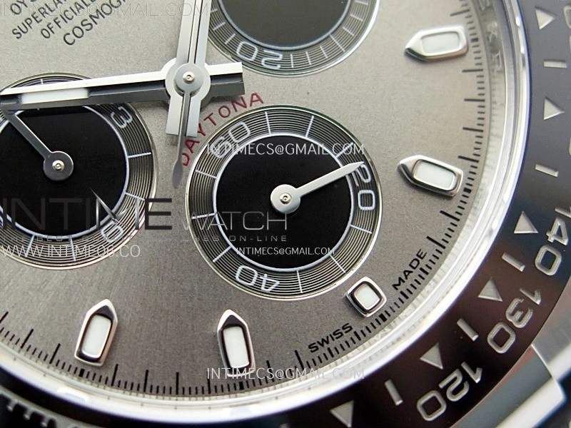Daytona 116519 904L SS APSF 1:1 Best Edition Gray Dial Sticks Markers on Oysterflex Strap SH4130
