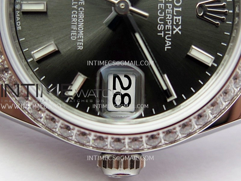 DateJust 31mm 904L SS AR+F Best Edition Gray Dial Stick Marker On 904L SS Oyster Bracelet A2236