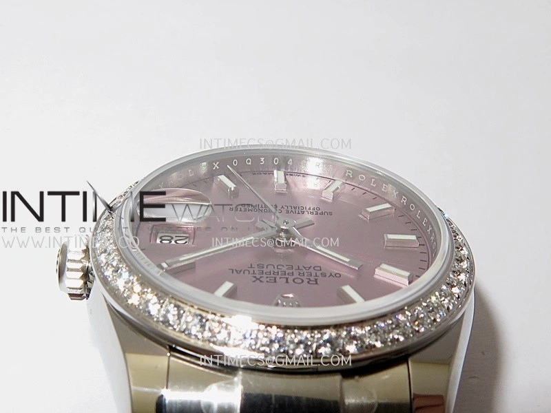 DateJust 31mm 904L SS AR+F Best Edition Pink Dial Stick Marker On 904L SS Oyster Bracelet A2236