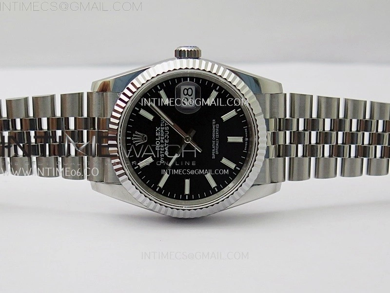 DateJust 126234 904L SS JDF 1:1 Best Edition Black Dial Stick Markers on Jubilee 904L SS Bracelet