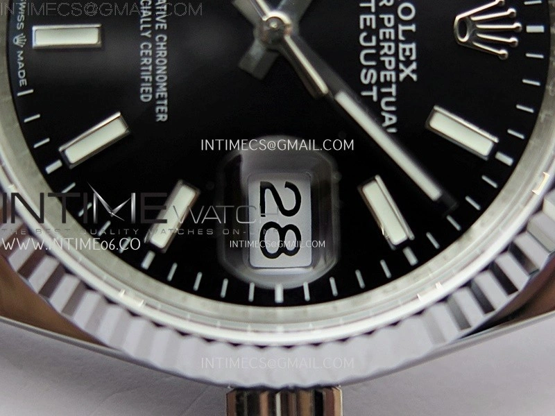 DateJust 126234 904L SS JDF 1:1 Best Edition Black Dial Stick Markers on Jubilee 904L SS Bracelet