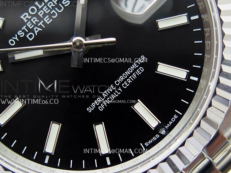 DateJust 126234 904L SS JDF 1:1 Best Edition Black Dial Stick Markers on Jubilee 904L SS Bracelet