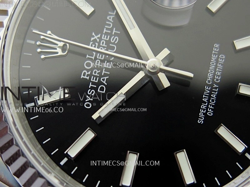 DateJust 126234 904L SS JDF 1:1 Best Edition Black Dial Stick Markers on Jubilee 904L SS Bracelet
