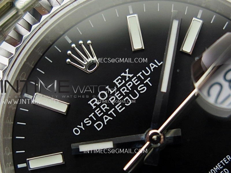 DateJust 126234 904L SS JDF 1:1 Best Edition Black Dial Stick Markers on Jubilee 904L SS Bracelet